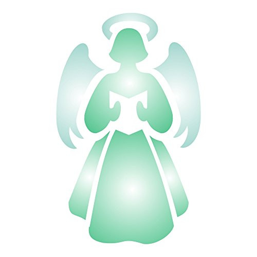 Christmas Angel (size 3.25w x 5h) Reusable Stencils for Christmas Cards or Decorations- Best Quality Christmas Scrapbooking Décor & Card Ideas - Use on Walls, Floors, Fabrics, Glass, Wood, Terracotta, and More