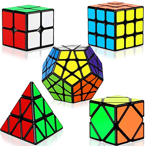 Skewb Megaminx Mirror Triangle Pyramid Magic Cube 2X2 3X3X3 Speed Cube Twist Puzzle 5 Pcs