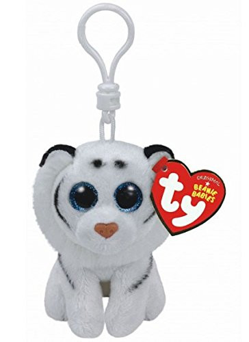 TY Beanie Boos Tundra the White Tiger, Keyclip!
