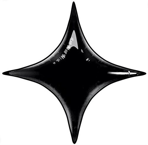 Qualatex Foil Balloon 031981 Starpoint - Onyx Black, 40",