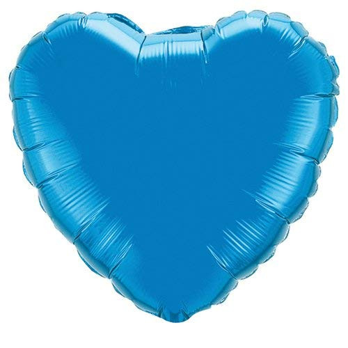 Qualatex Foil Balloon 022612 Heart - Sapphire Blue, 18",