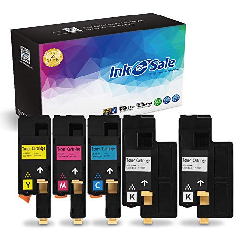 INK E-SALE Compatible Toner Cartridge Replacement for Dell 525 E525W E525 525W to use with E525W Color Laser Printer, 5 Pack (593-BBJX 593-BBJU 593-BBJV 593-BBJW)
