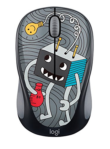 Logitech Doodle Collection M238 Mouse - Optical - Wireless - 3 Button(s) - Lightbulb