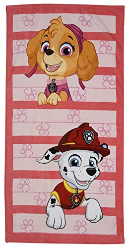Nickelodeon Official Paw Patrol Skye and Marshall 100% Cotton Beach Towel