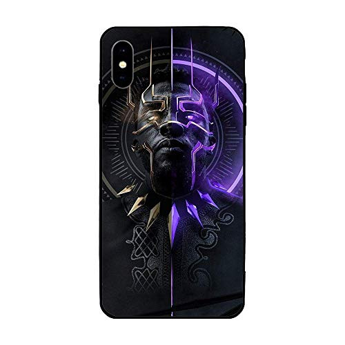iPhone XR Case 6.1",Comics Case Plastic Cover for iPhone XR (Black-Panther)