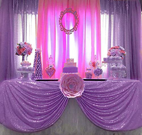 B-COOL Lavender Sequin Tablecloth Lilac Wedding Party Sequin Tablecloth Classy and Elegant Tablecloth for Romantic Event or Banquet 60x102 Inch B-COOL Lavender Sequin Tablecloth Lilac Wedding Party Sequin Tablecloth Classy and Elegant Tablecloth for Romantic Event or Banquet 60x102 Inch
