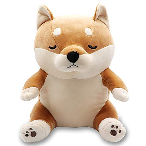 Auspicious beginning Shiba Inu Plush, Stuffed Shiba Dog Soft Cuddly Animal Toy Plush Dog 11.8" (Shiba)