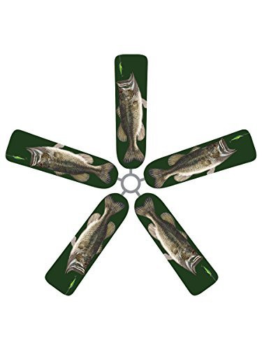 Fan Blade Designs Large Mouth Bass Ceiling Fan Blade Covers