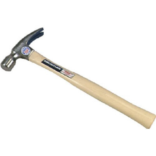 Vaughan 999L 20-Ounce Professional Framing Hammer, Smooth Face, Longer White Hickory Handle, 16-Inch Long.
