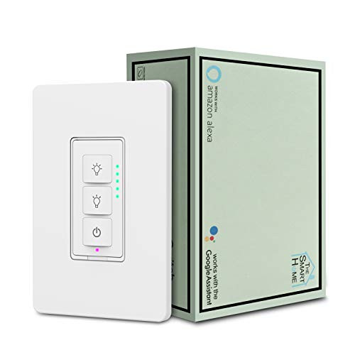 Smart Dimmer Switch - NTONPOWER Wifi Light Switch, Compatible with Alexa, Google Assistant and IFTTT, Single Pole Only, Neutral Wire Required, Smart Life App Remote Control, Easy Installation (1 Pack)