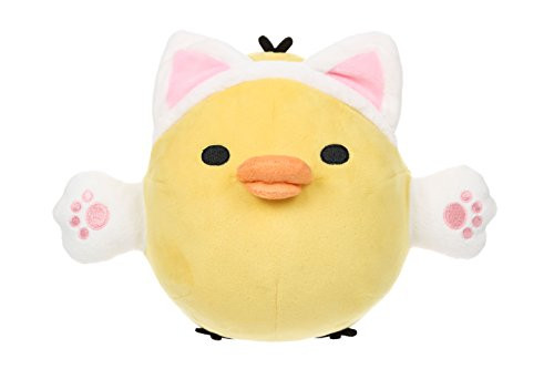 Rilakkuma by San-X Kiiroitori Cat Hands and Hat 7" plush, doll, stuffed animal Authentic Licensed Product