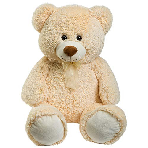 HollyHOME Teddy Bear Plush Giant Teddy Bears Stuffed Animals Teddy Bear Love 36 inch Beige