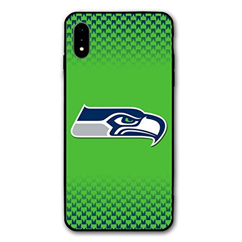 MFIRE iPhone XR Case,Slim Fit Shell Hard Plastic Soft Edge Full Protective Cover Cases (Seahawks-Green)