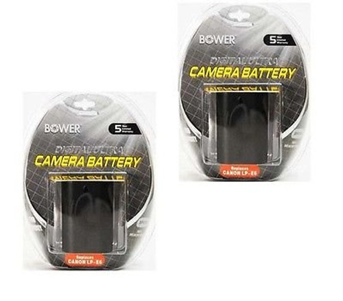 TWO 2X Batteries LP-E6 for Canon SLR EOS 5D Mark II III, Canon EOS 7D Mark I, Canon EOS 60D, Canon EOS 70D TWO 2X Batteries LP-E6 for Canon SLR EOS 5D Mark II III, Canon EOS 7D Mark I, Canon EOS 60D, Canon EOS 70D