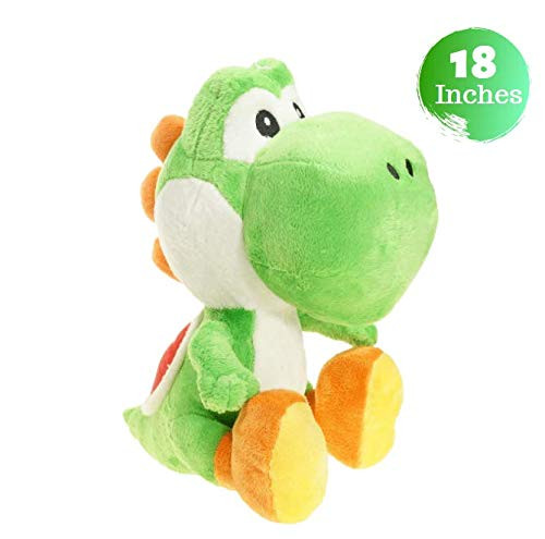 Tacumo Yoshi Plush Toy - Super Mario Ultra Soft Yoshi Stuffed Animal Toy (18in)