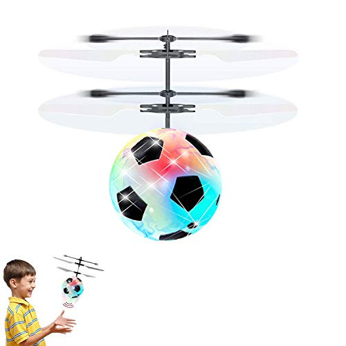YENISEY Flying Ball Toys RC Toy for Kids Boys Girls Gifts Kids Toys Mini Infrared Induction Hand Control Helicopter Drone Magic RC Flying Light Up Toys Games Rechargeable Light Up Drone Ball (02)