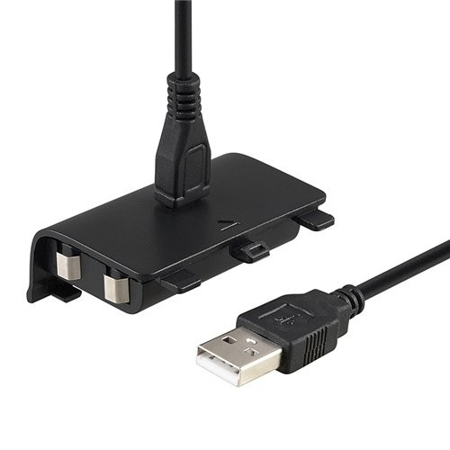2 Xbox One Controller Rechargeable Battery Packs w/ USB Charging Cable, Play & Charge Kit