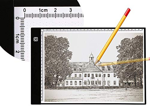 A4 Ultra-Thin Portable LED Light Box Tracer USB Power Cable Dimmable Brightness LED Artcraft Tracing Light Box Light Pad for Artists Drawing Sketching Animation Stencilling X-rayViewing