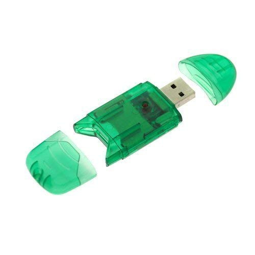 eTECH Collection USB 2.0 SD/SDHC/SDXC Memory Card Reader/Writer - Support SanDisk Kingston 256GB 128GB 64GB 32GB 16GB SDXC Ultra Extreme SDHC (Card Reader ONLY, No Memory Cards) (Green, 1 Pack)