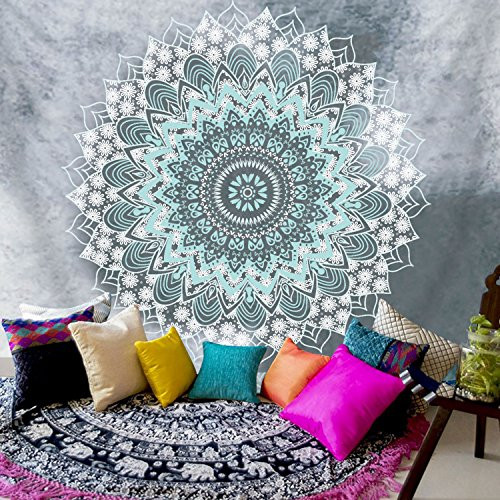 BLEUM CADE Mandala Tapestry Wall Hanging Indian Bohemian Hippie Psychedelic Tapestry Wall Decor for Living Room Bedroom BLEUM CADE Mandala Tapestry Wall Hanging Indian Bohemian Hippie Psychedelic Tapestry Wall Decor for Living Room Bedroom