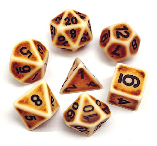 HD DND Dice Set Ancient RPG Dice for Dungeons and Dragons(D&D) Pathfinder MTG Tabletop Role Playing Game Polyhedral 7-Die Dice Group (Cookie Yellow) HD DND Dice Set Ancient RPG Dice for Dungeons and Dragons(D&D) Pathfinder MTG Tabletop Role Playing Game Polyhedral 7-Die Dice Group (Cookie Yellow)