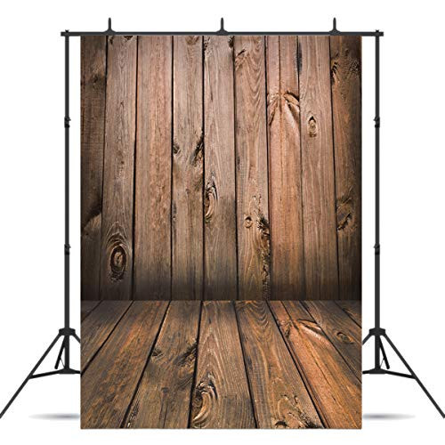 Vinyl Wood Photography Backdrop Background for Newborn Shower Birthday Party Photo Studio Backdrop Cloth(5x7) 008