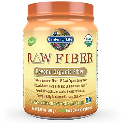 Garden of Life Raw Organic Superfood Fiber for Constipation Relief, 1.77 lbs (803g) Powder
