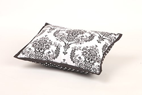 Bacati - Classic Damask White/black Dec Pillow