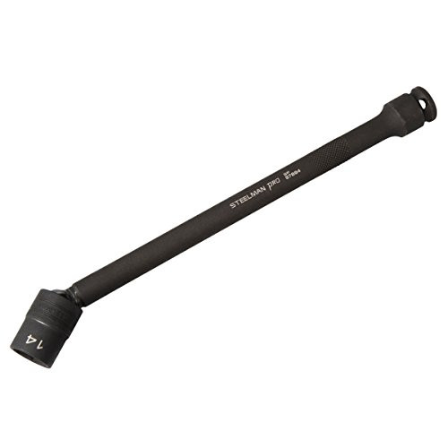 Steelman Pro 97894 14mm Swivel Head 3/8-Inch Drive, 9-Inch Extension Impact Socket