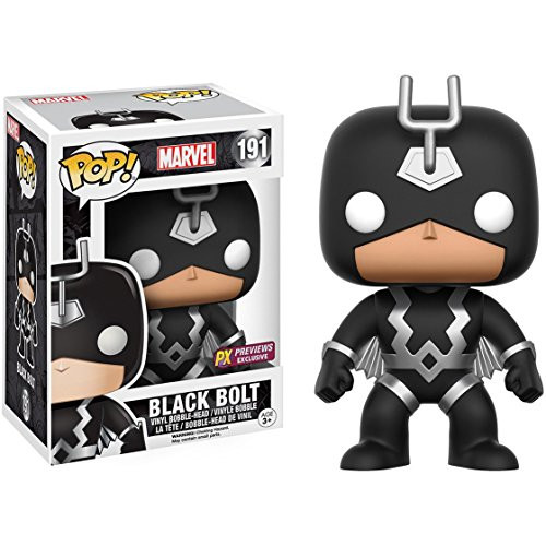 Funko Black Bolt (PX Exc) Pop Vinyl Figure & 1 Compatible Graphic Protector Bundle (10764 - B)