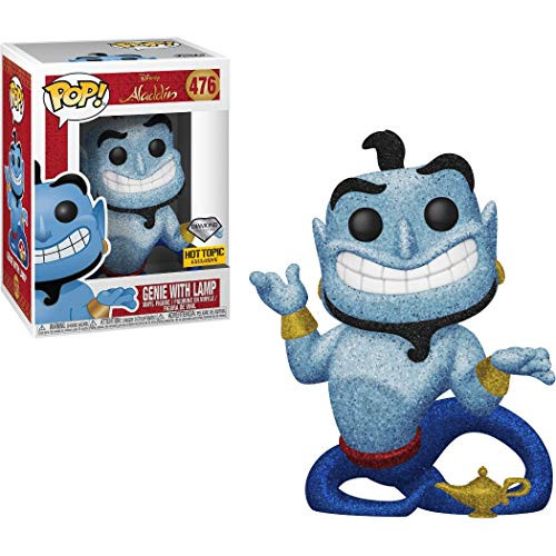 Funko Genie with Lamp (Hot Topic Diamond Exc) Pop Vinyl Figure & 1 Compatible Graphic Protector Bundle (38063 - B)