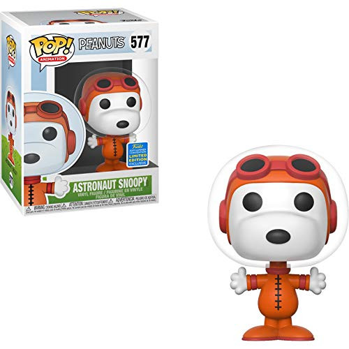 Funko Astronaut Snoopy (2019 Summer Con Exc) Pop Animation Vinyl Figure & 1 Compatible Graphic Protector Bundle (40047 - B)