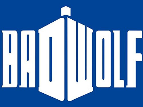 Badwolf DW Whovian Sticker Decal Notebook Car Laptop 7" (White)