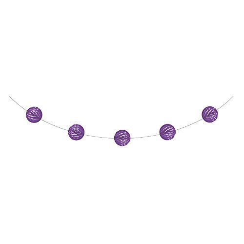 Creative Converting Amethyst Tissue Ball Garland