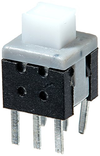 Uxcell Momentary PCB Mount Tact Push Button Switch, 5.8 x 5.8 x 7mm