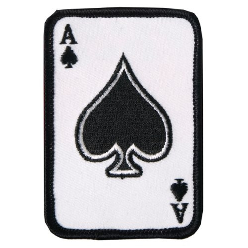 Hot Leathers Ace Of Spade Patch (2" Width x 3" Height)