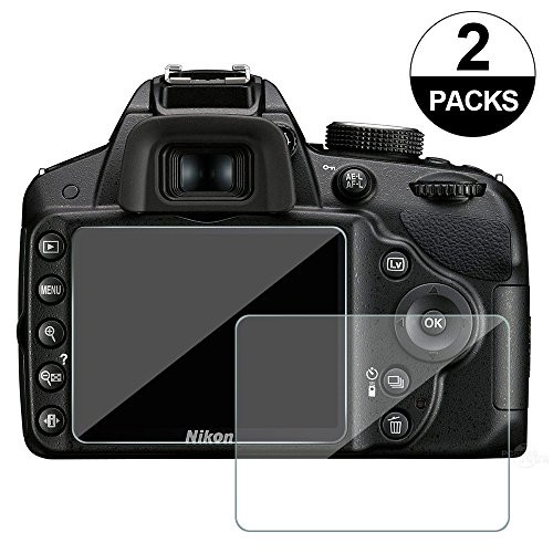 Awinner Glass for Nikon D3200 D3400 D3300 D3100, Camera Screen Protector Anti-scratch Tempered Glas (2-Pack) Awinner Glass for Nikon D3200 D3400 D3300 D3100, Camera Screen Protector Anti-scratch Tempered Glas (2-Pack)