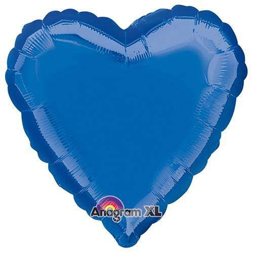 Anagram 22448 Heart - Dark Blue Foil Balloon 18",