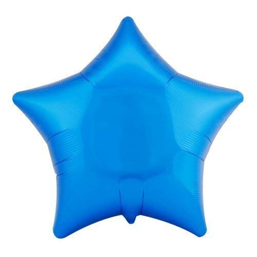 Anagram 30592 Star - Metallic Blue Foil Balloon, 19", Anagram 30592 Star - Metallic Blue Foil Balloon, 19",