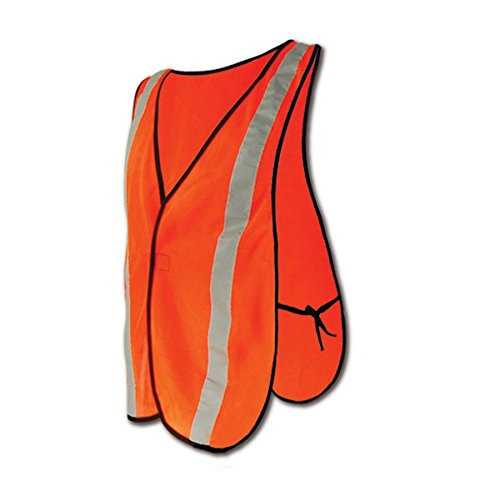 Magid Glove & Safety CRV2430-AMZN Tight Knit Mesh High-Visibility Vest, Polyester, One Size, Hi/Vis Orange