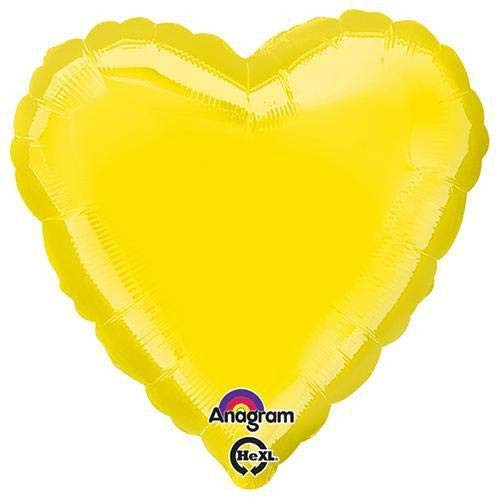 Anagram 22450 Heart - Citrine Yellow Foil Balloon 18", Anagram 22450 Heart - Citrine Yellow Foil Balloon 18",
