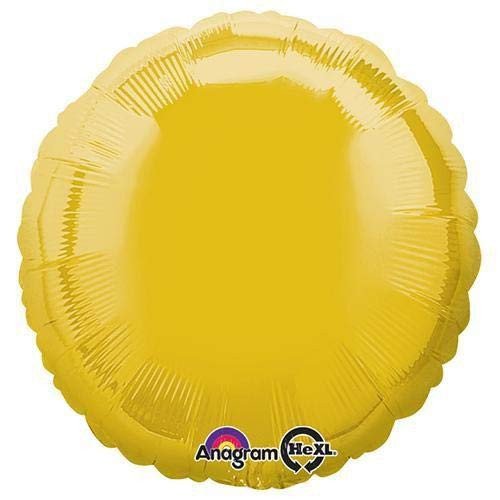 Anagram 22429 Round - Citrine Yellow Foil Balloon, 18", Anagram 22429 Round - Citrine Yellow Foil Balloon, 18",