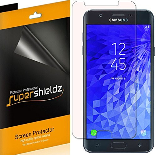 (6 Pack) Supershieldz for Samsung (Galaxy J7 Aura) Screen Protector, High Definition Clear Shield (PET)
