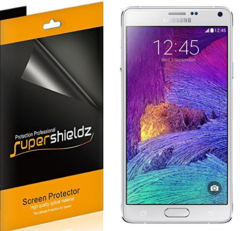 (6 Pack) Supershieldz for Samsung Galaxy Note 4 Screen Protector, High Definition Clear Shield (PET)