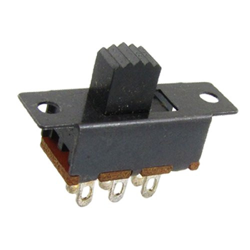 uxcell 10 Pcs x ON/ON 2 Position DPDT 2P2T Slide Switch 6 Solder Lug