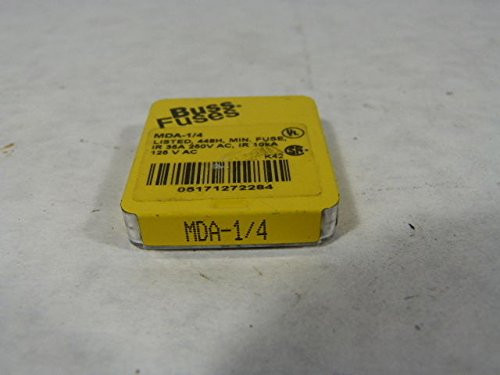Bussman MDA-1/4 Small Dimension Slow Blow Fuse Pkg of 5