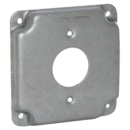 Hubbell-Raco 801C 1 Receptacle 1.406-Inch Diameter 4-Inch Square Exposed Work Cover