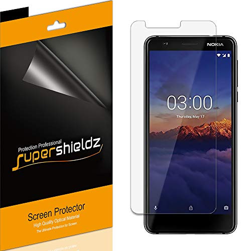 (6 Pack) Supershieldz for Nokia 3.1 Screen Protector, Anti Glare and Anti Fingerprint (Matte) Shield