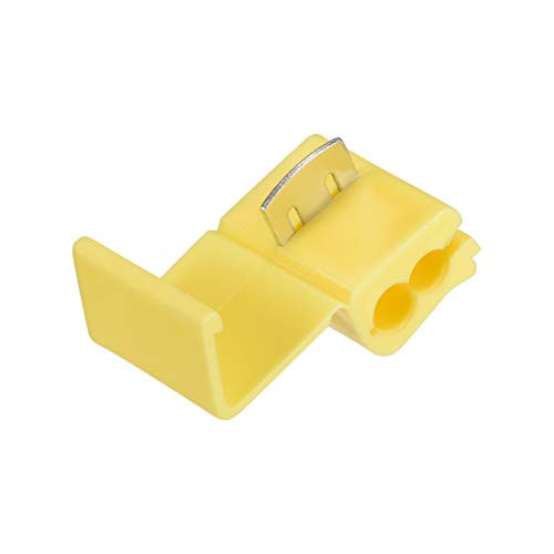 uxcell Wire Splice Connector - Quick Splice Snap Wire Connector Yellow for 12-10 AWG, 5 Pcs
