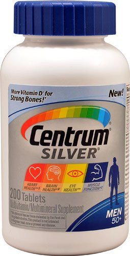 Centrum Silver® Men 50+ Multivitamin Multimineral Supplement -- 200 Tablets